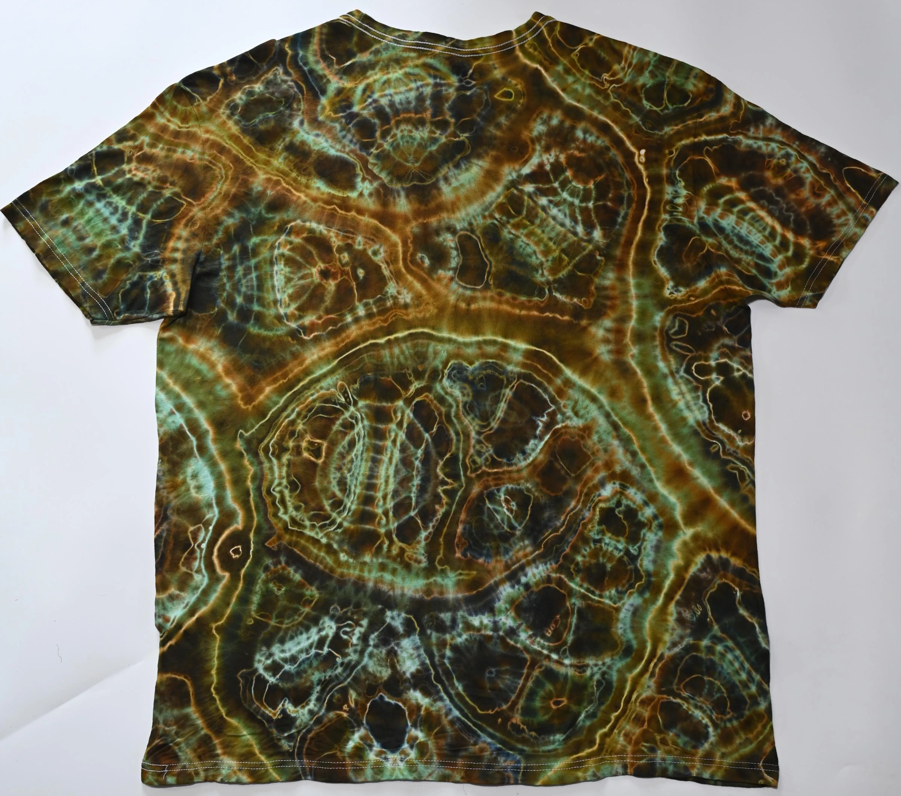 2X Geode/Cosmic Egg Hybrid Tie Dye on a Next Level Lightweight Cotton T-Shirt