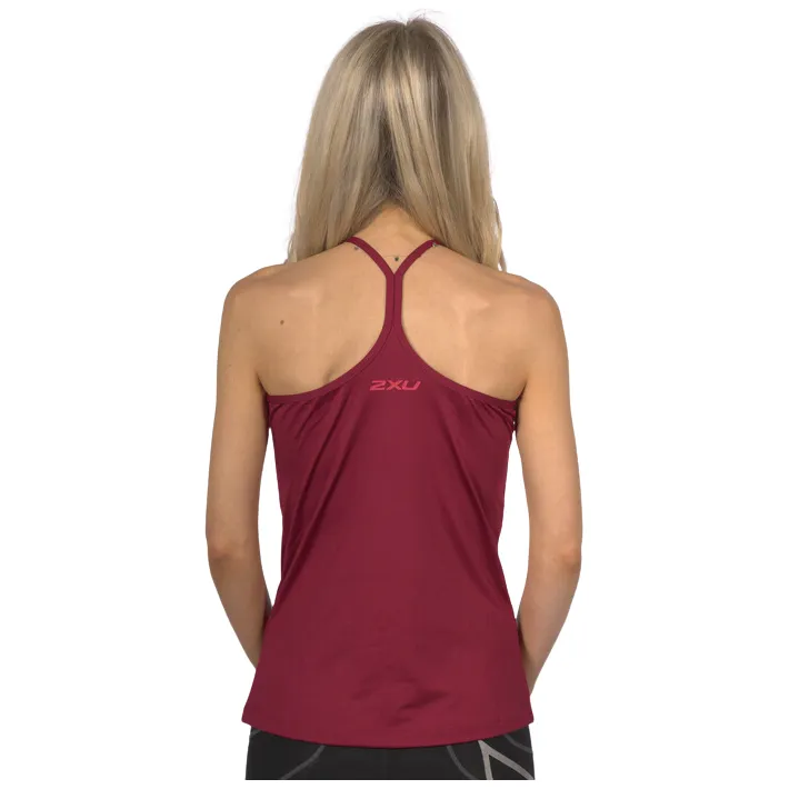 2XU Women's Plyometric Backtank - Maroon