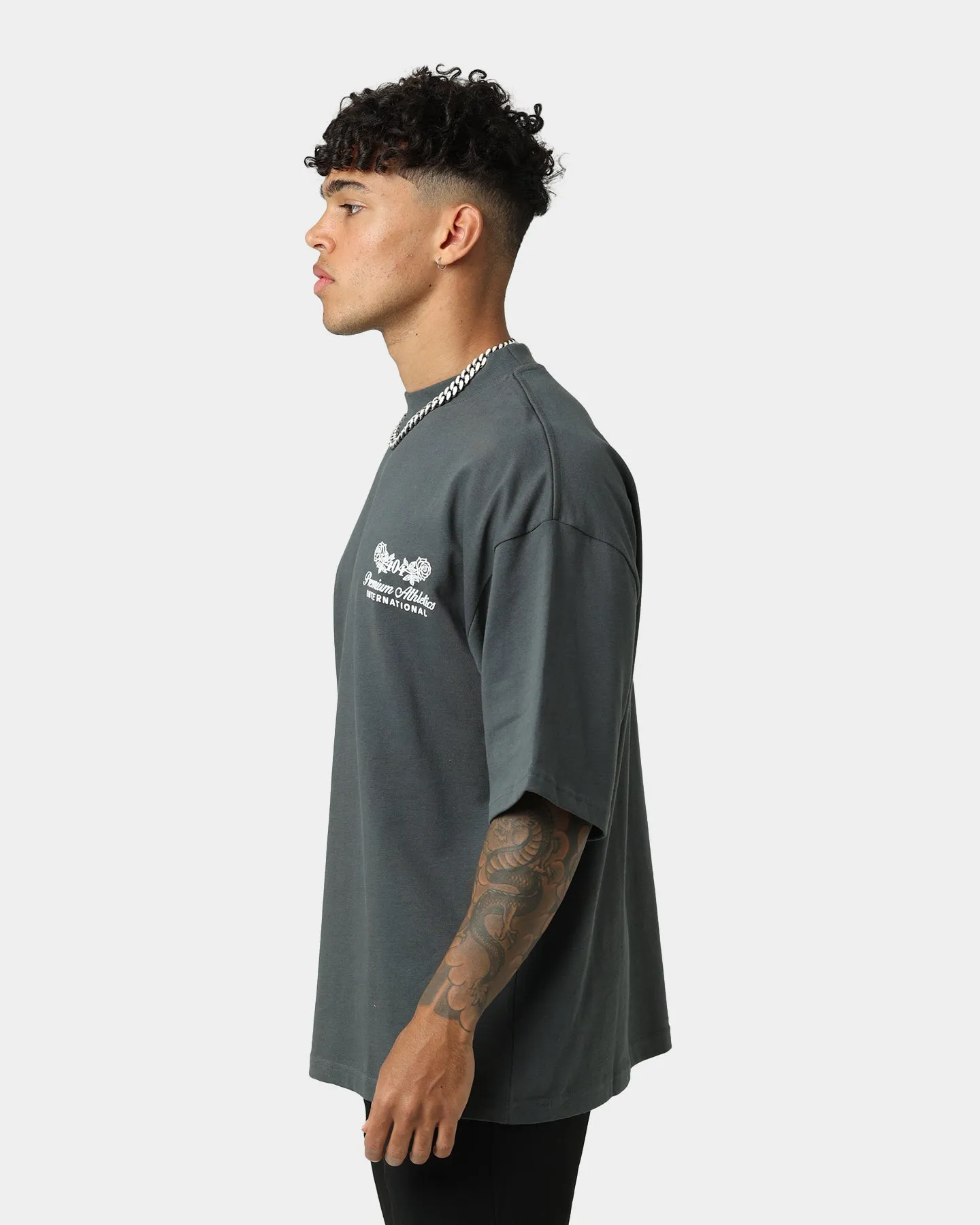 404 Premium Athletics Vintage T-Shirt Charcoal