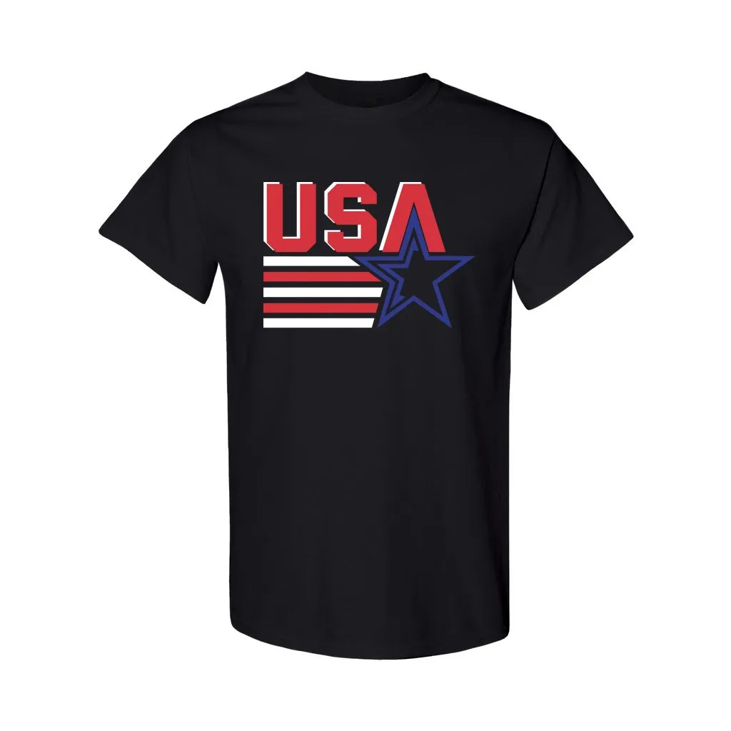 4th of July Patriotic USA Men's Heavy Cotton T-Shirt