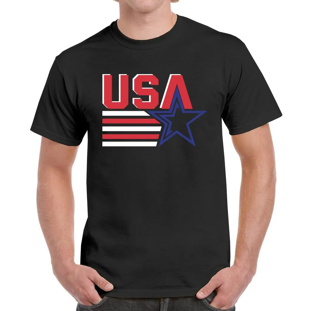 4th of July Patriotic USA Men's Heavy Cotton T-Shirt