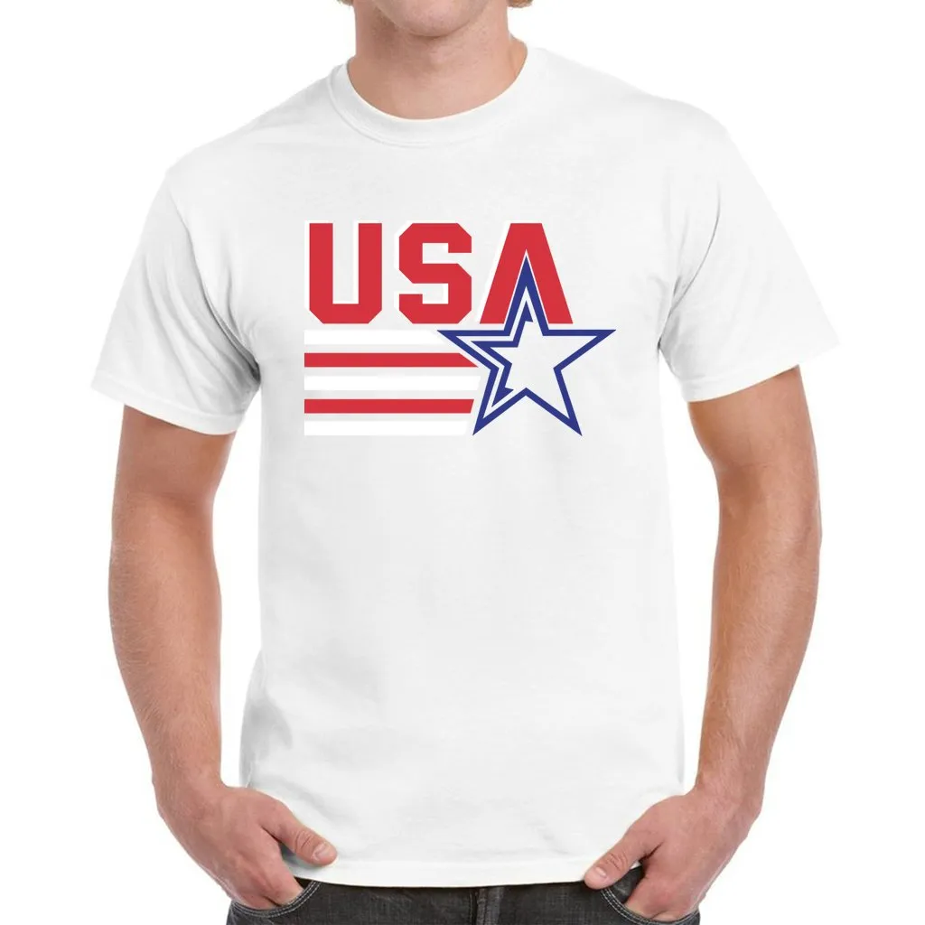 4th of July Patriotic USA Men's Heavy Cotton T-Shirt