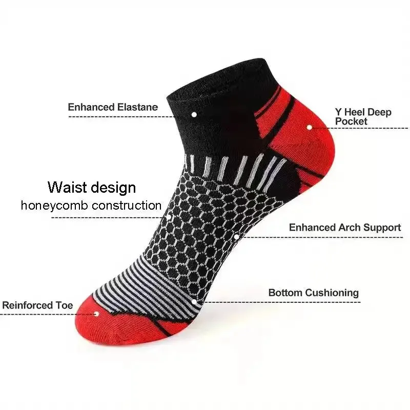 6 Pairs Mens Short Sports Socks