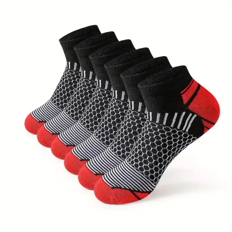 6 Pairs Mens Short Sports Socks