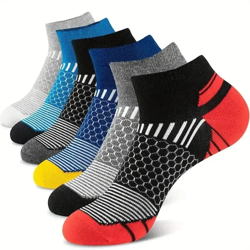 6 Pairs Mens Short Sports Socks