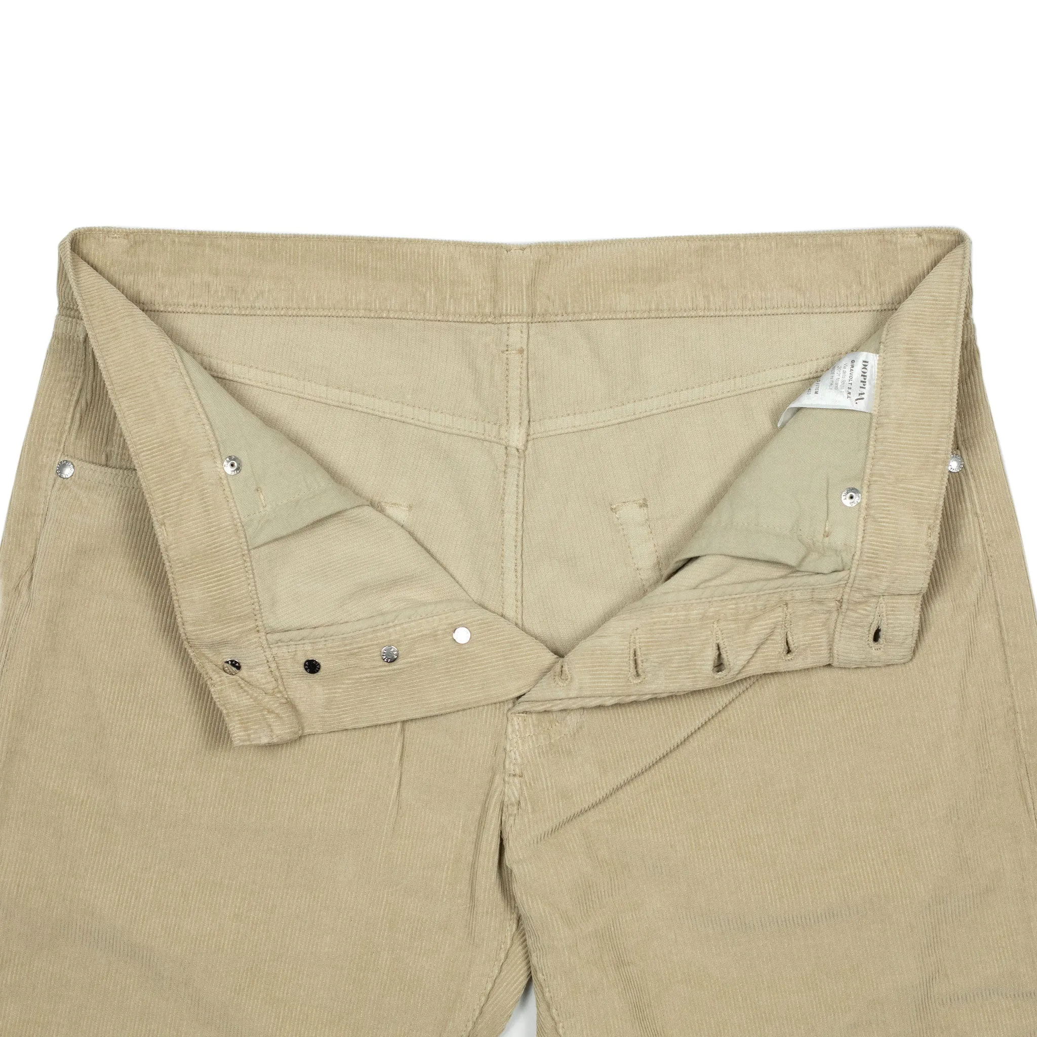 AAcero 5-pocket trousers in beige fine wale cotton corduroy (restock)