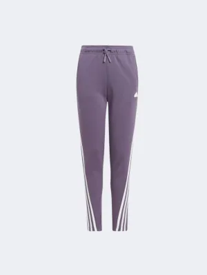 Adidas Future Icons 3S Kids-Girls Sportswear Pant Shadow Violet/White