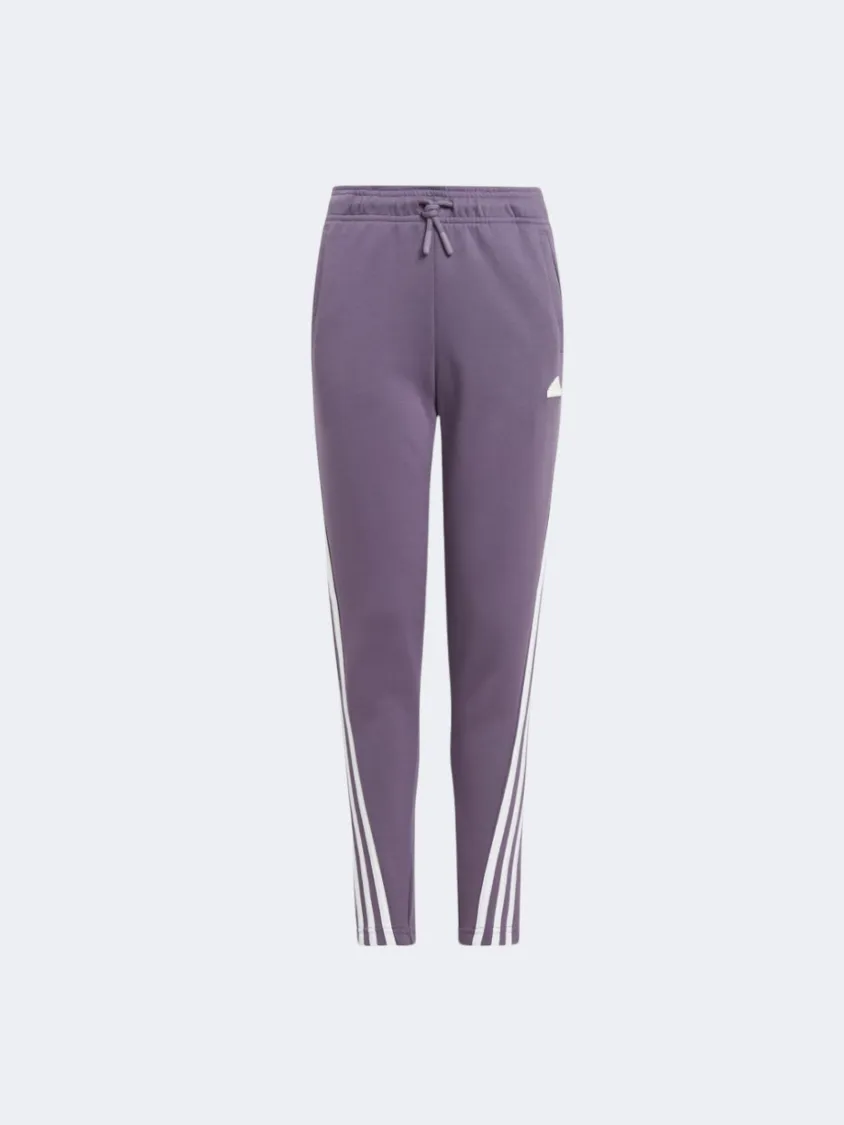 Adidas Future Icons 3S Kids-Girls Sportswear Pant Shadow Violet/White