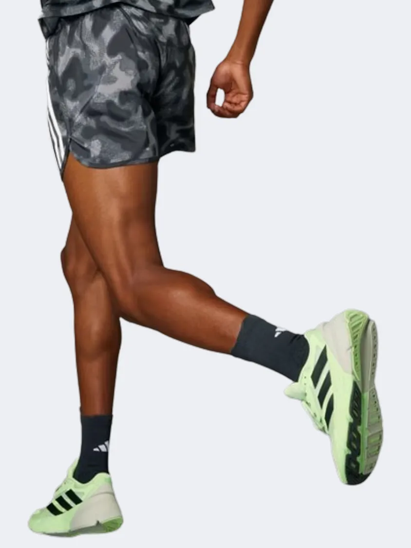 Adidas Own The Run Aop Men Running Short Grey/Carbon