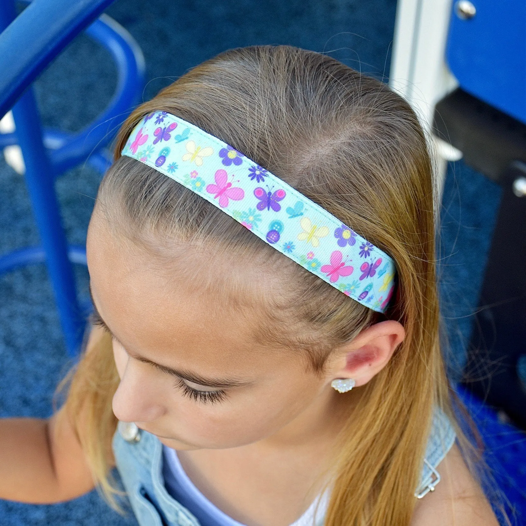 Adjustable No Slip Butterfly Headband