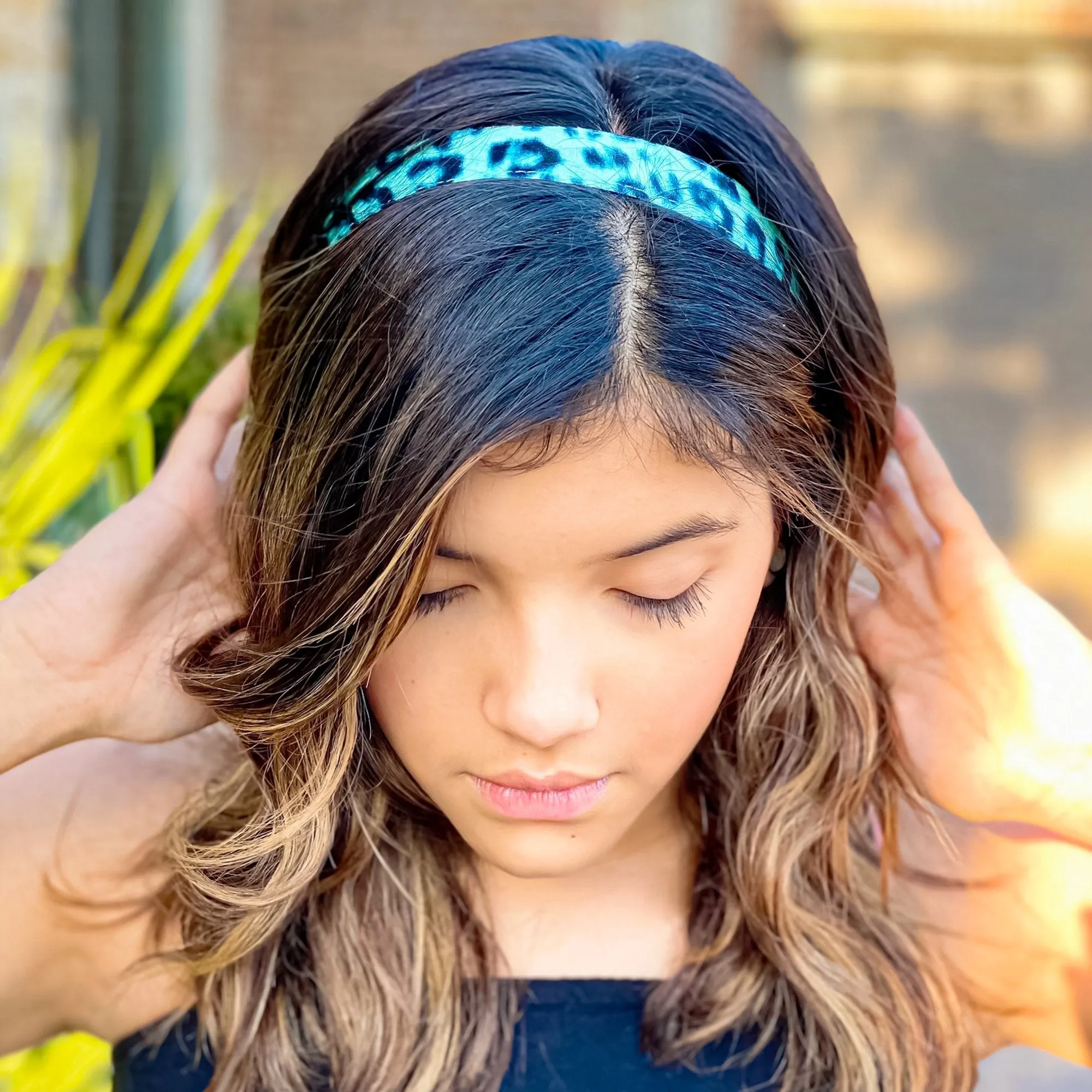 Adjustable No Slip Cheetah Headbands