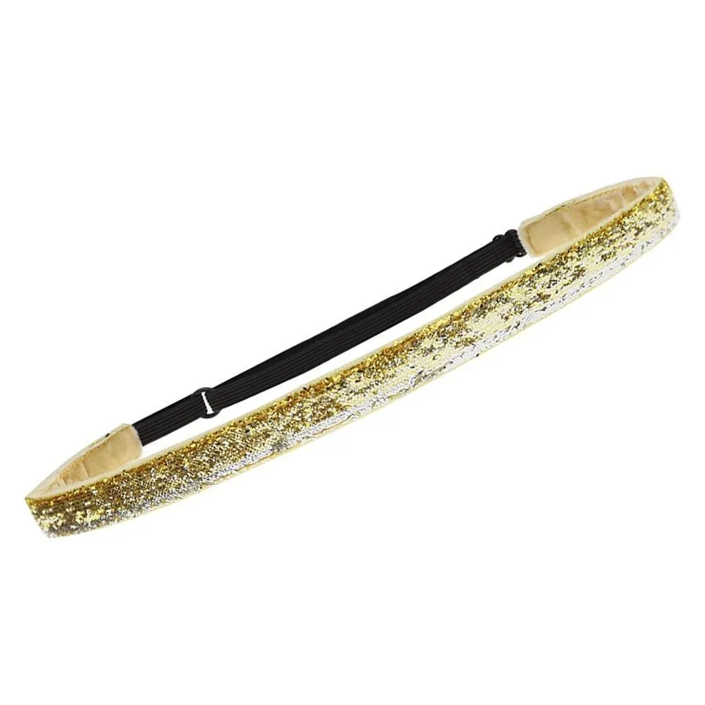 Adjustable No Slip Glitter Thin Headband