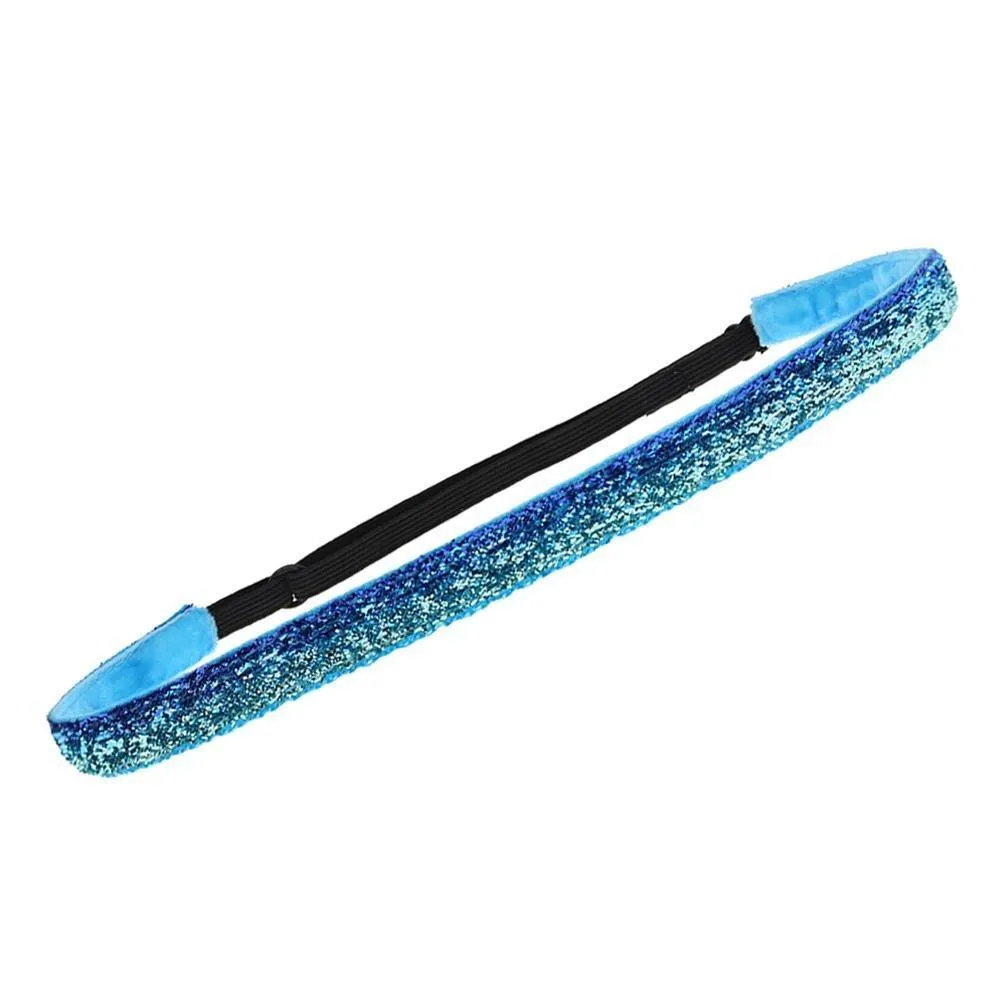 Adjustable No Slip Glitter Thin Headband