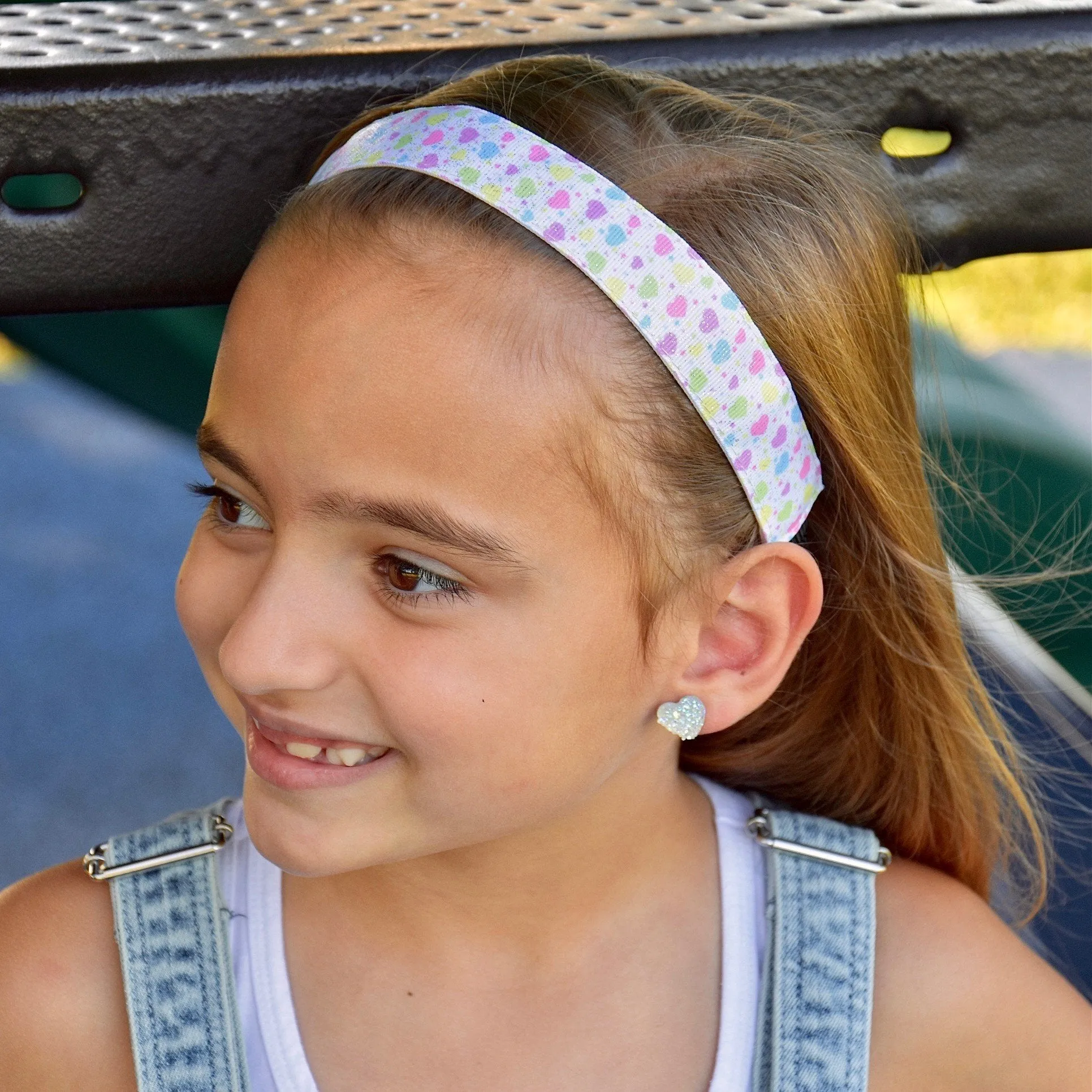 Adjustable No Slip Heart Headband