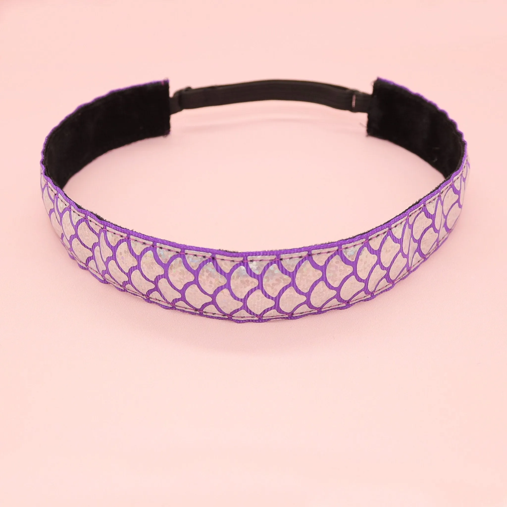 Adjustable No Slip Metallic Mermaid Headband