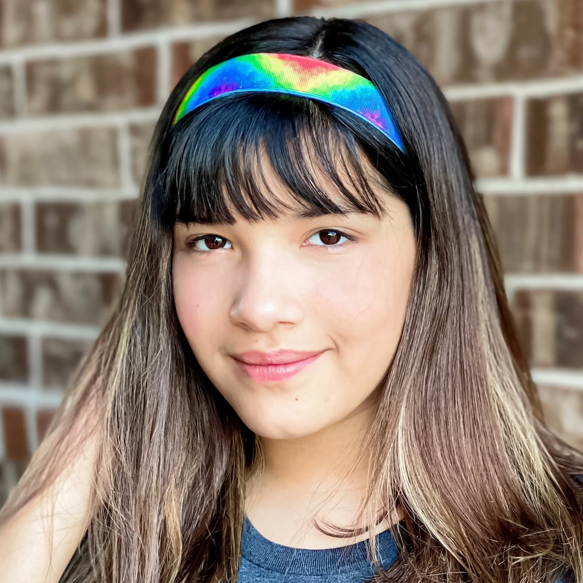 Adjustable No Slip Rainbow Zig Zag Headband