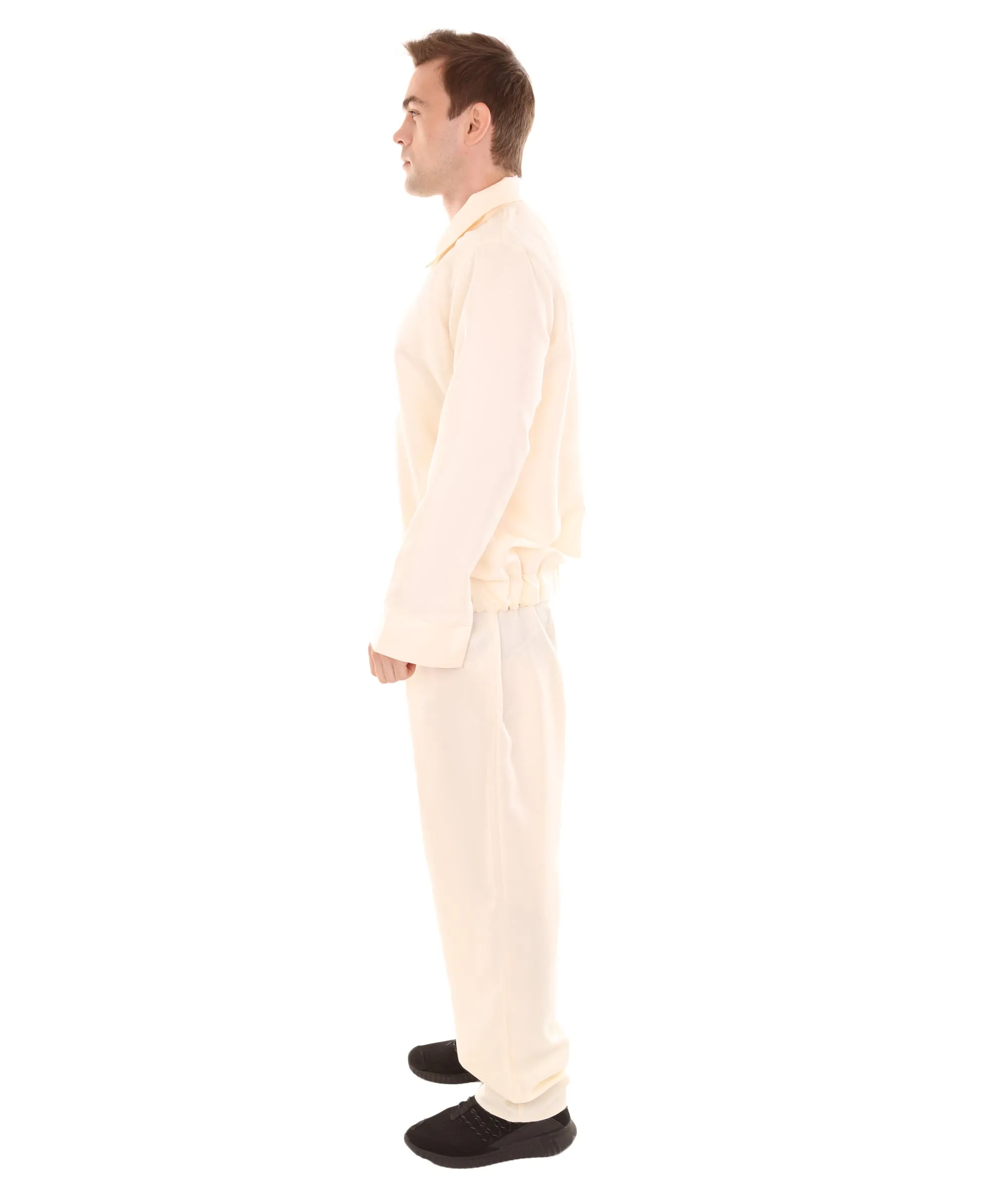 Adult Men's 80's Sports Crem Costume Champagne | Moccasin Cosplay Costume