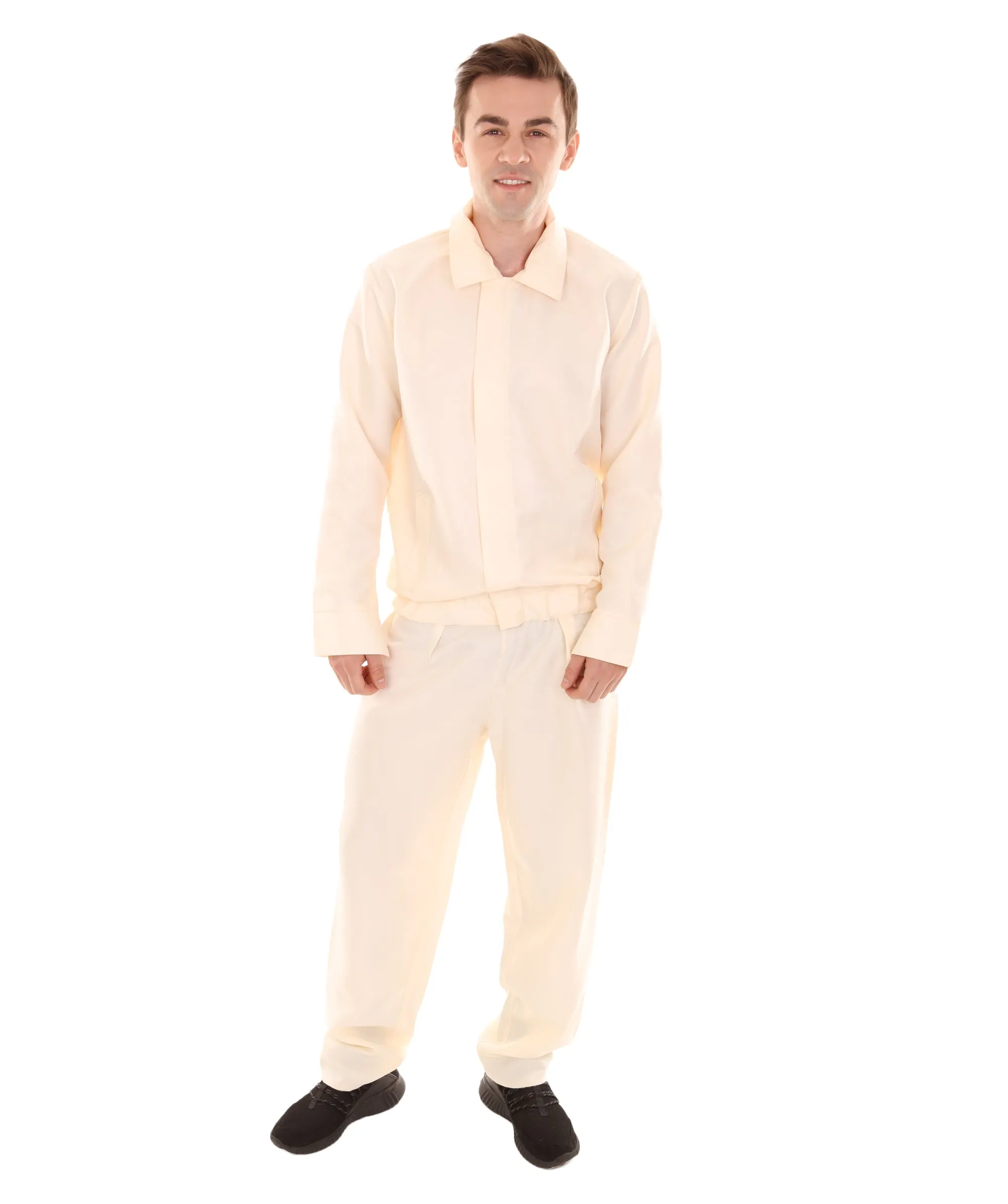 Adult Men's 80's Sports Crem Costume Champagne | Moccasin Cosplay Costume