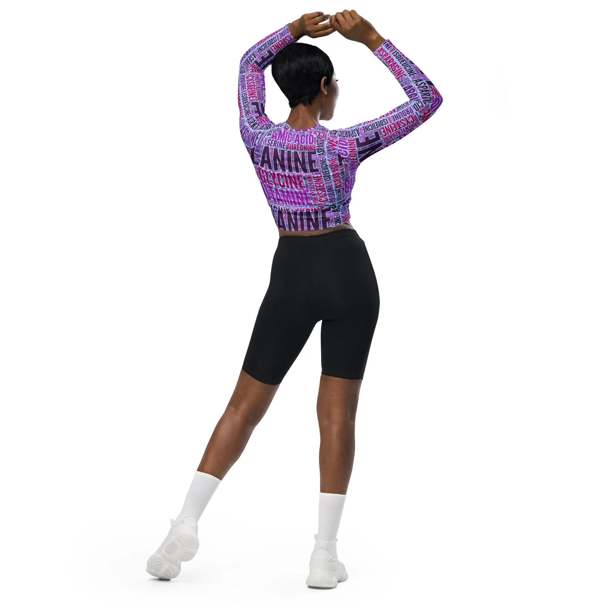 Amino Acid Recycled long-sleeve crop top