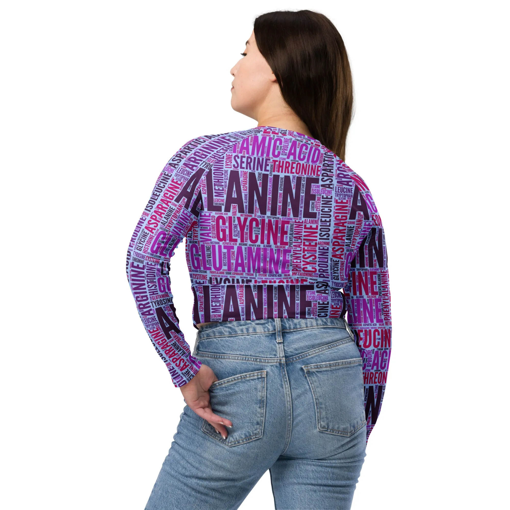 Amino Acid Recycled long-sleeve crop top