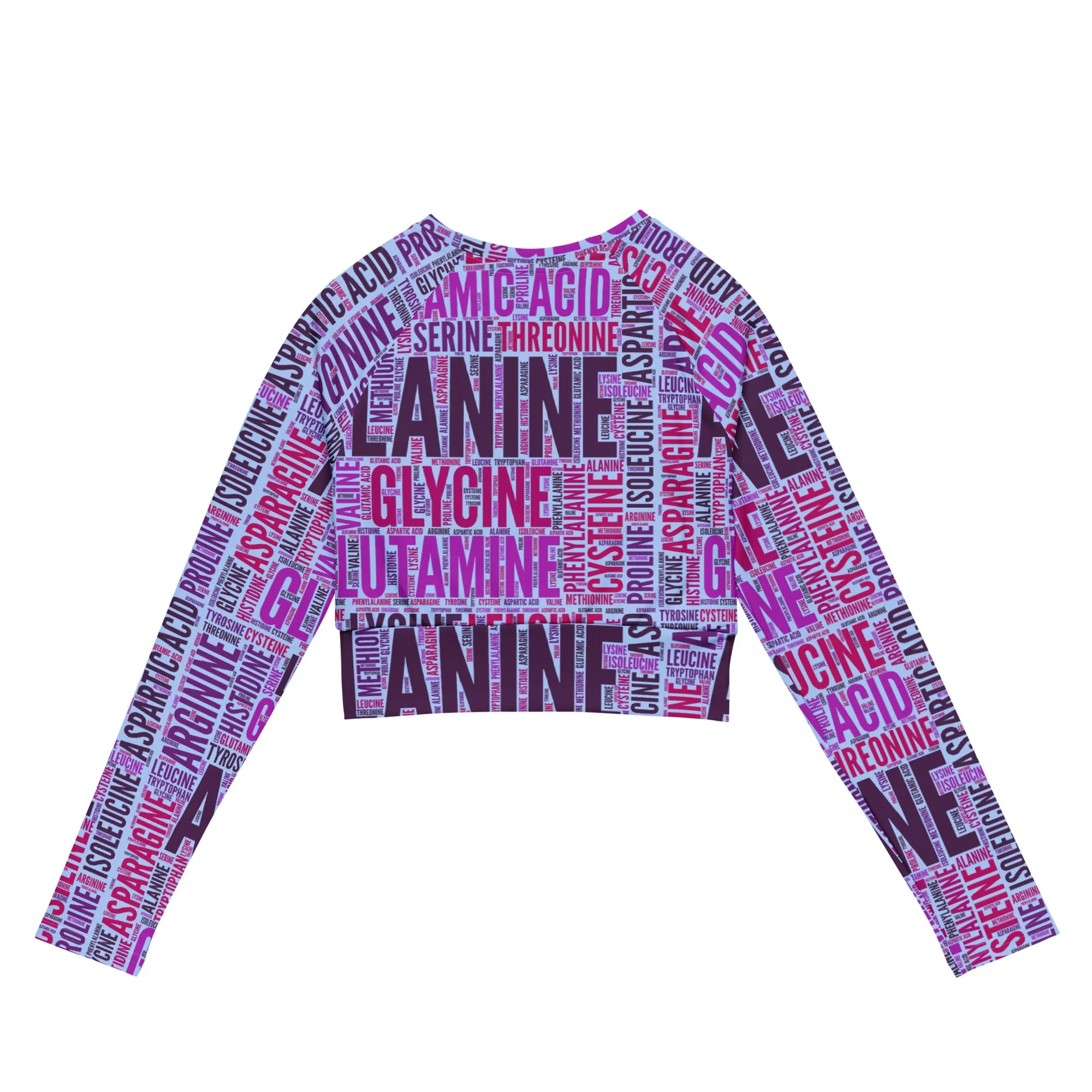 Amino Acid Recycled long-sleeve crop top