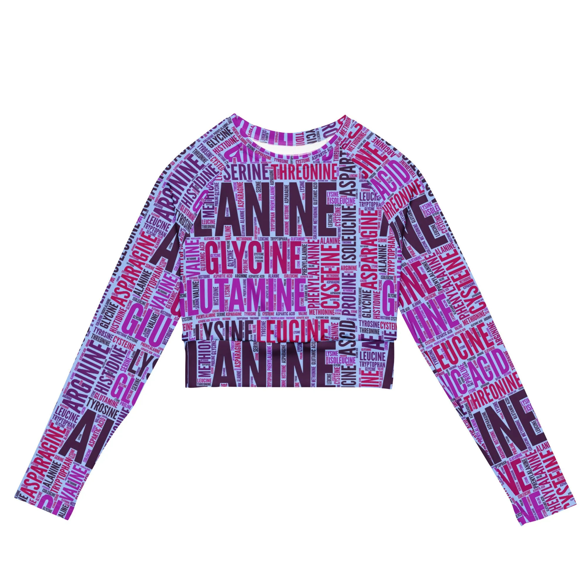 Amino Acid Recycled long-sleeve crop top