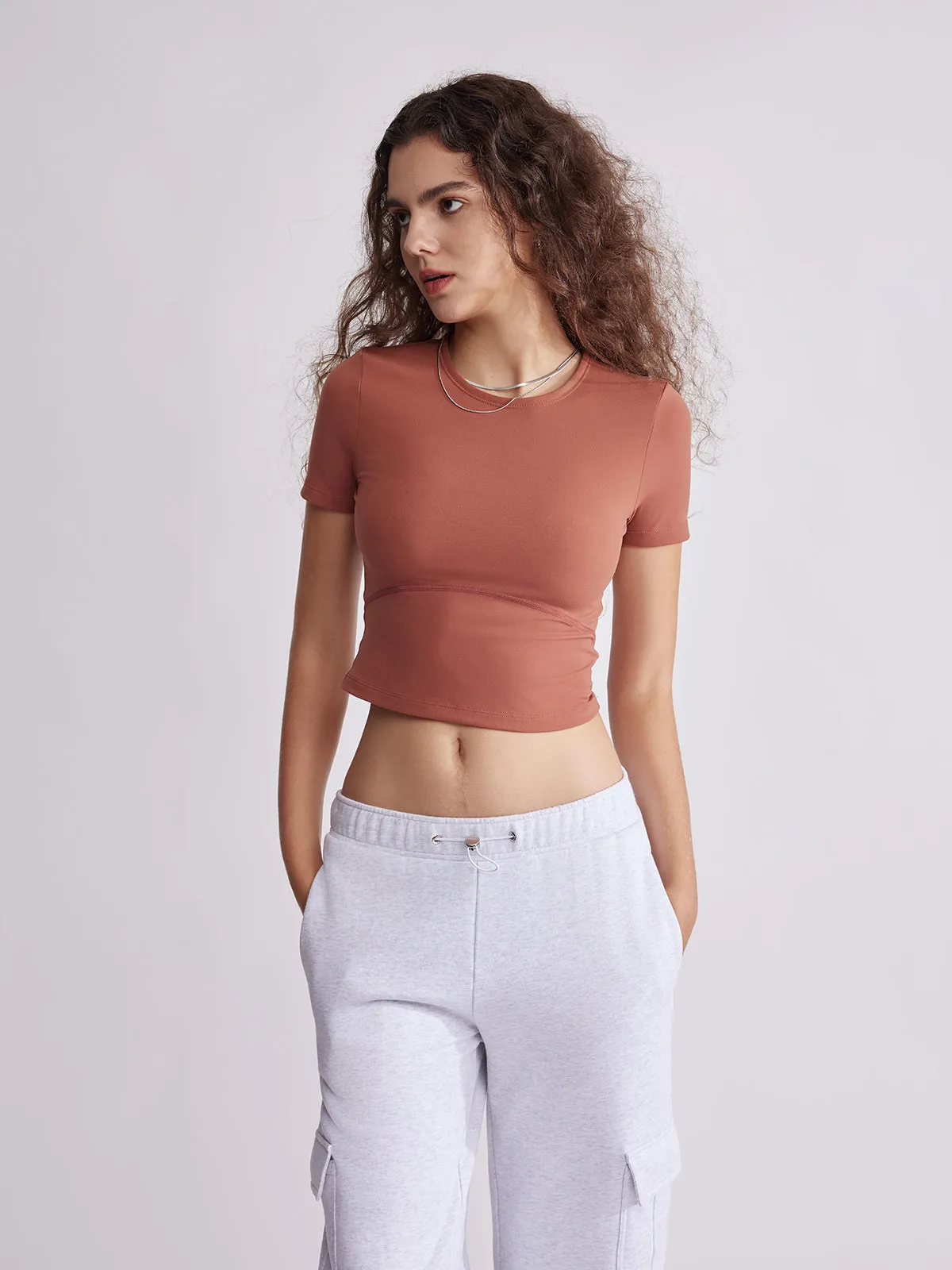 ASOBIO Body-Hugging Sleek Shortsleeve Tee