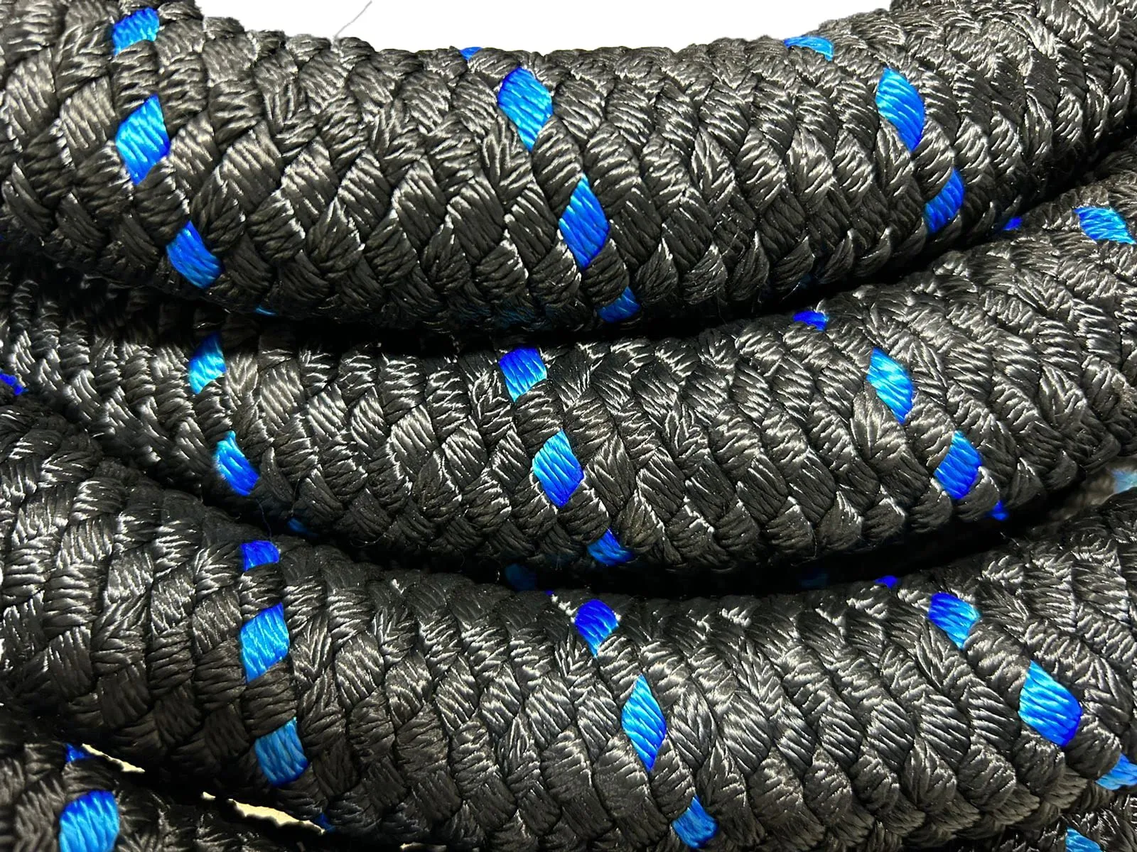 AZUKA® Polyester Braided Pro Battle Rope | 50 Ft Heavy Gym Rope for Toning and Building Muscles