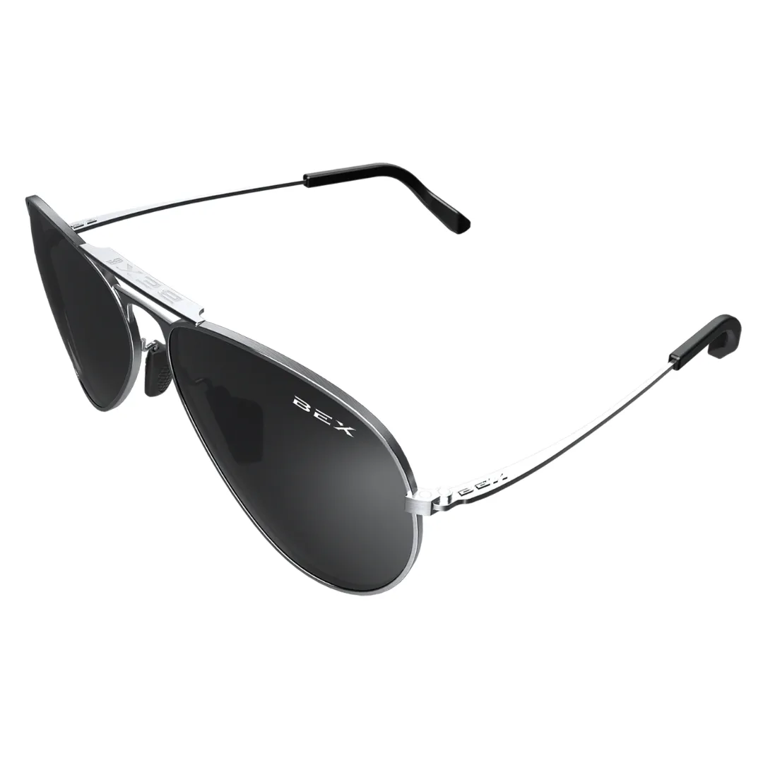 BEX Wesley Polarized Full Metal Aviator Sunglasses (5 Colors Available)