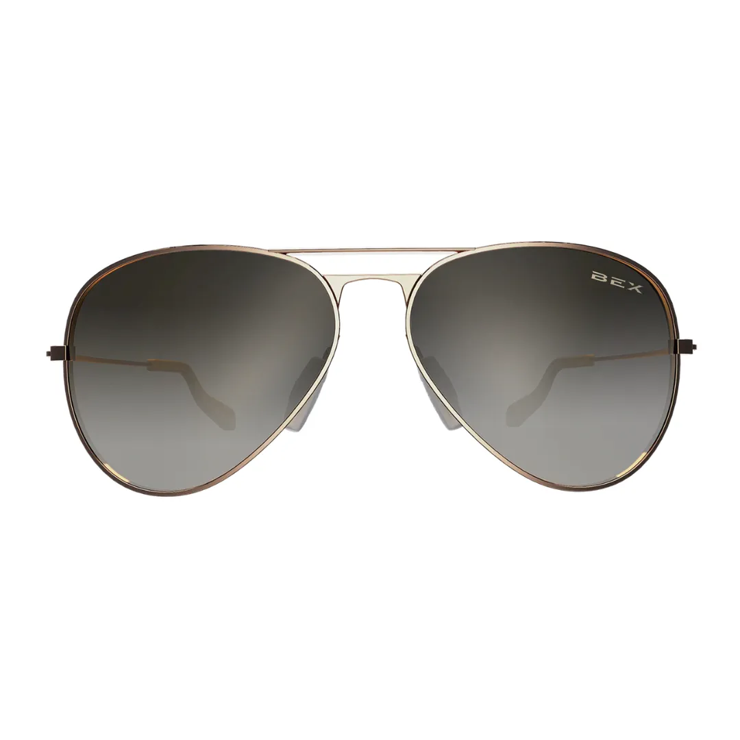 BEX Wesley Polarized Full Metal Aviator Sunglasses (5 Colors Available)