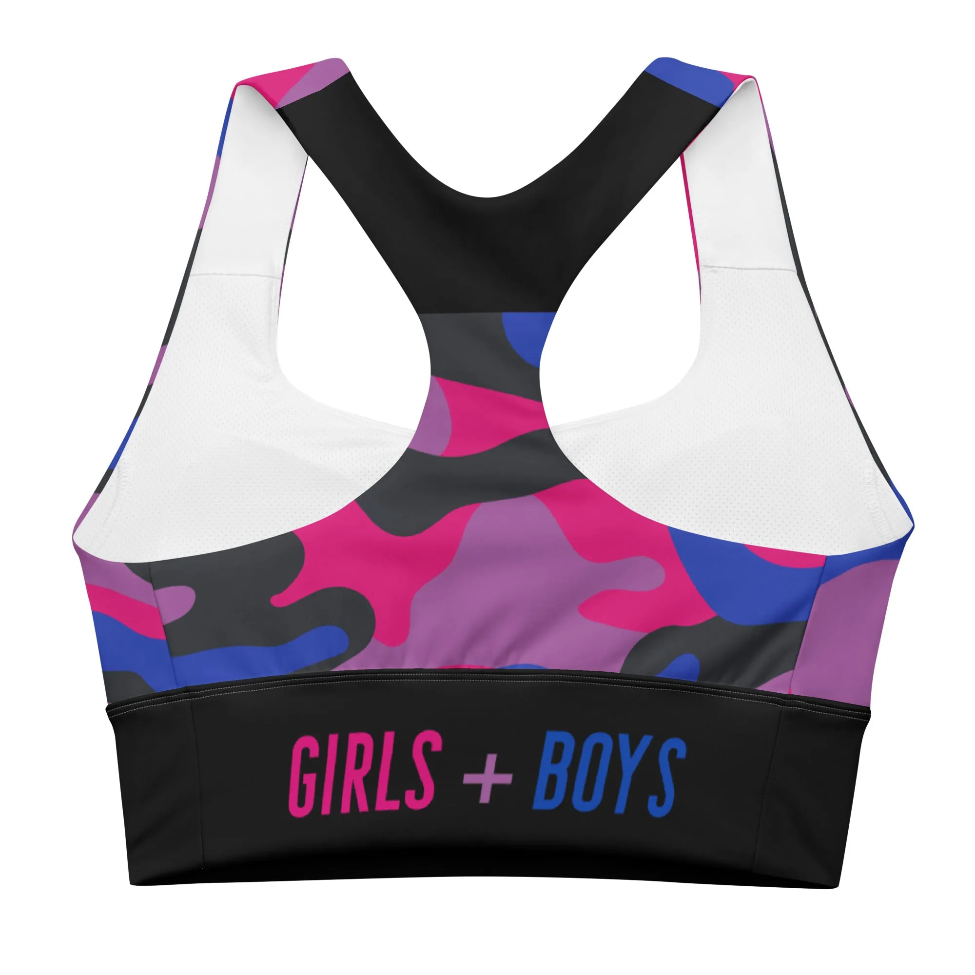 Bisexual Pride Camo Sports Bra