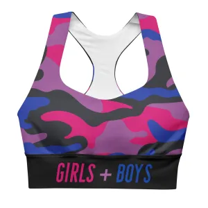 Bisexual Pride Camo Sports Bra