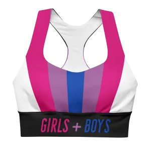 Bisexual Pride Flag Sports Bra