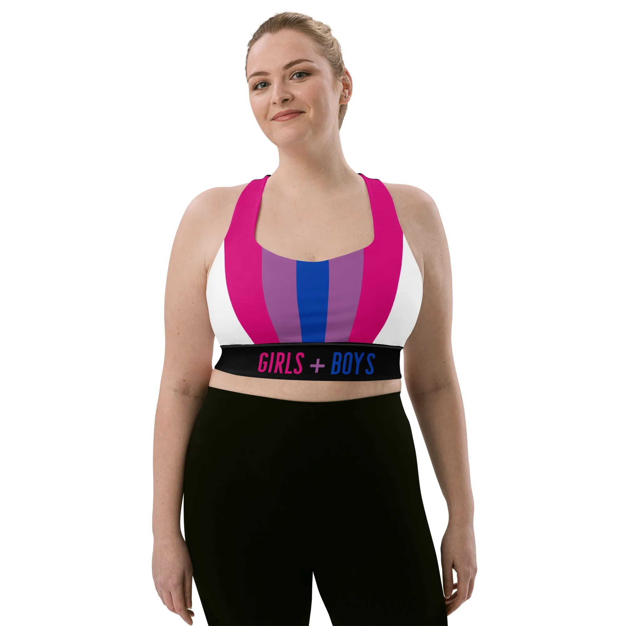 Bisexual Pride Flag Sports Bra