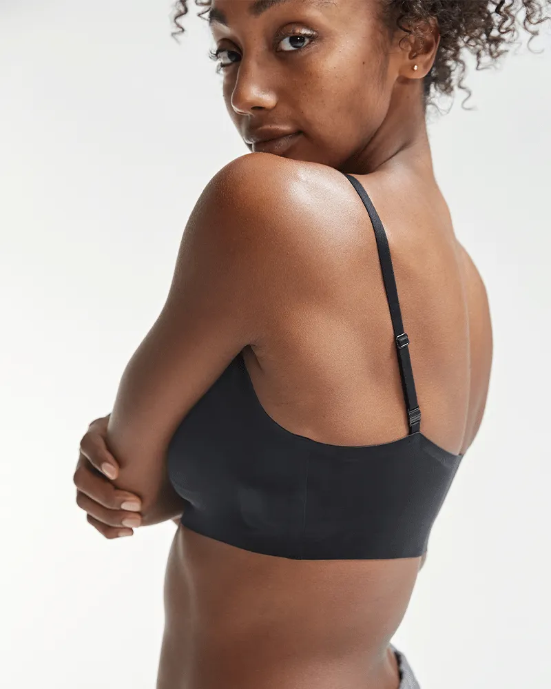 Black ANY-WEAR™ Adjustable Bralette | Smart Apparel