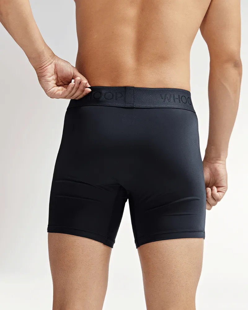 Versatile Black Athletic Boxer | Smart Performance Sportswear