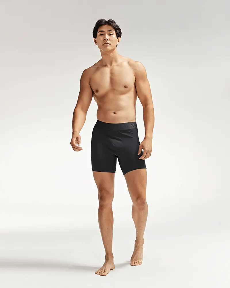 Versatile Black Athletic Boxer | Smart Performance Sportswear