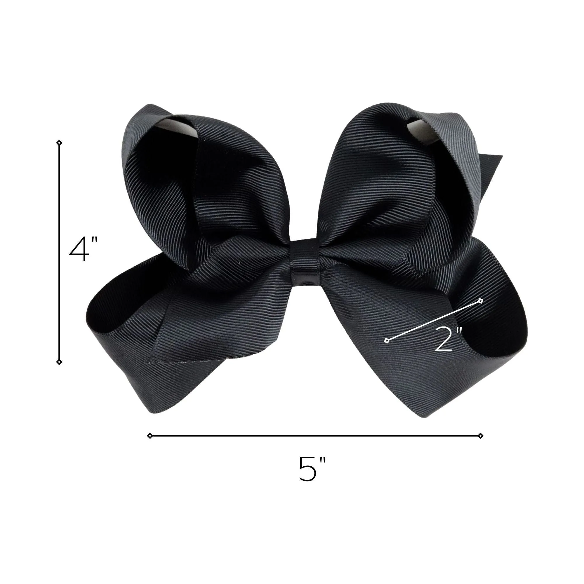 Black Classic Hair Bow