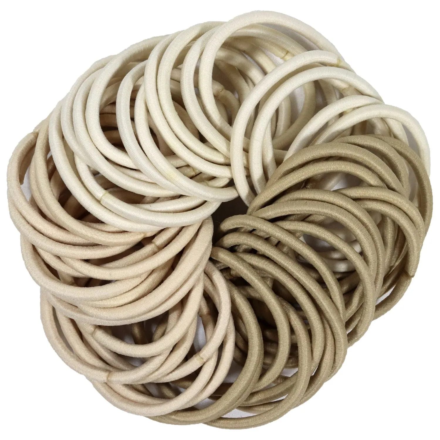 Blonde Hair Elastics - 50 Pack