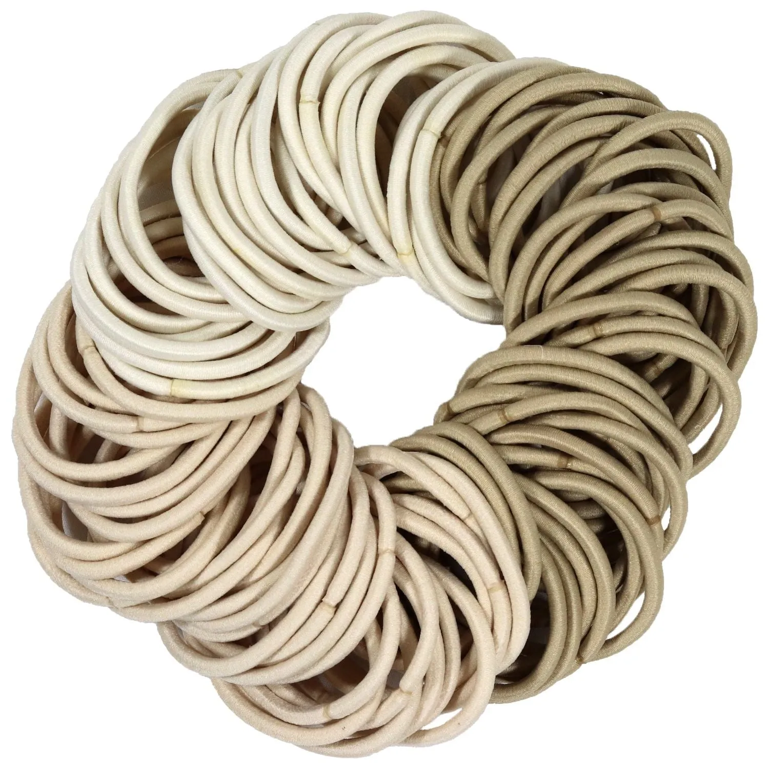 Blonde Ombre Hair Elastics - 100 Pack