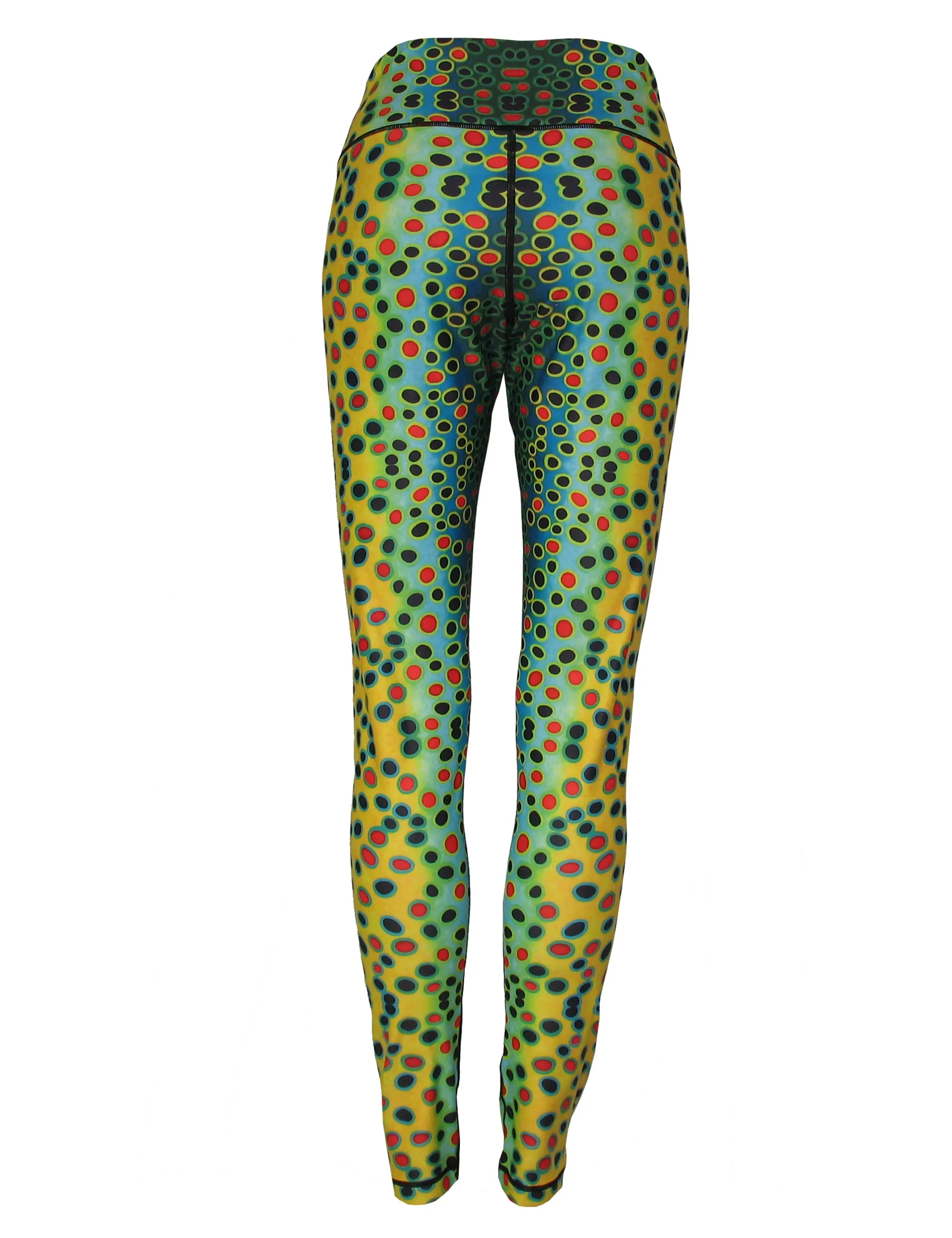 Brown Trout Fish Print Patterned All Sport Leggings