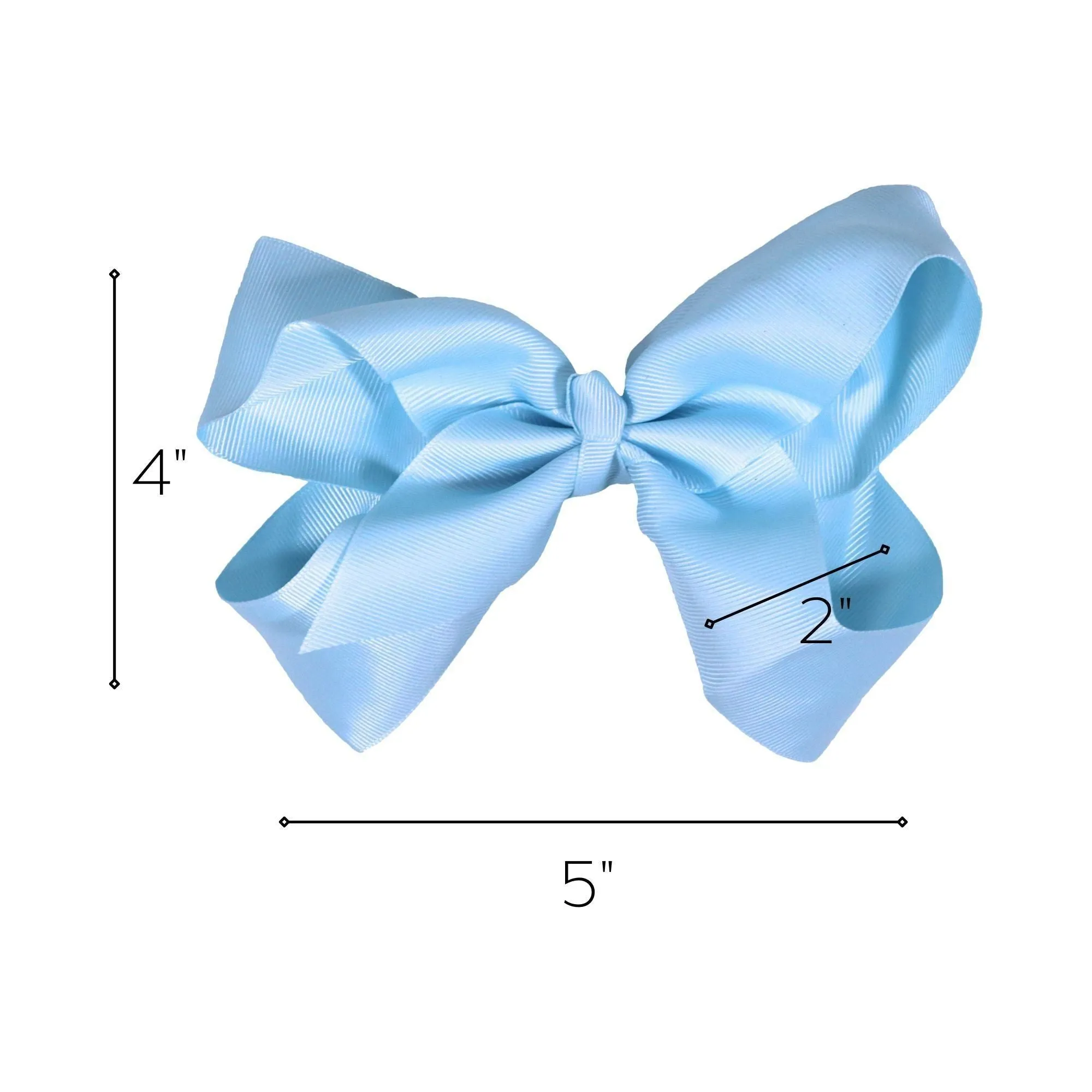 Carolina Blue Classic Hair Bow