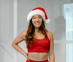 CHRISTMAS criss cross bra