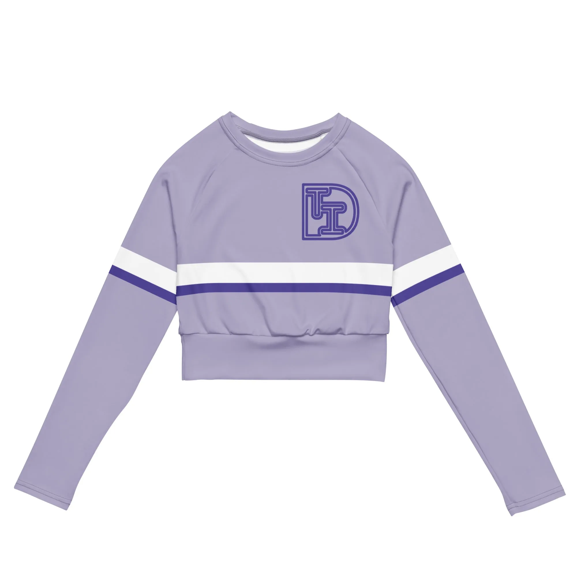 DTI Amethyst Recycled long-sleeve crop top