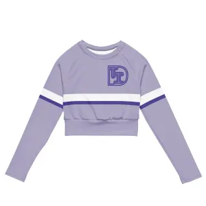 DTI Amethyst Recycled long-sleeve crop top