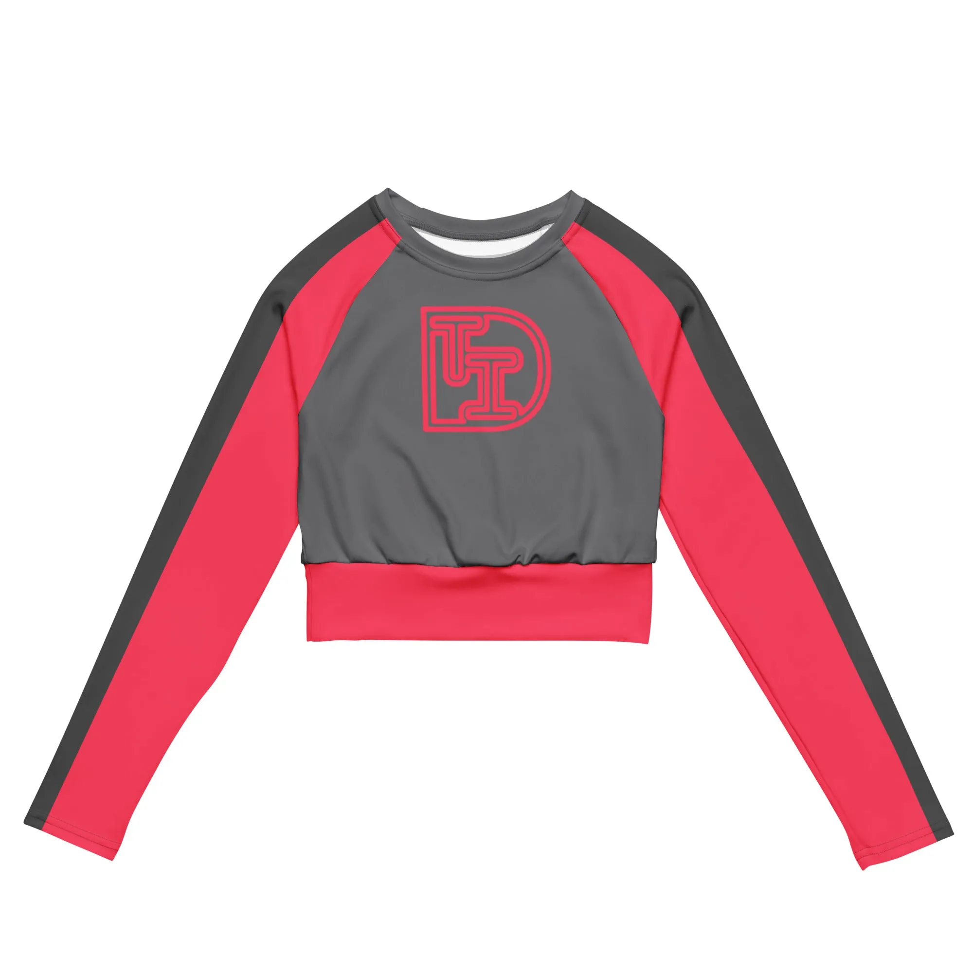 DTI Racer Eco-Friendly Recycled Long-Sleeve Crop Top for Stylish Comfort