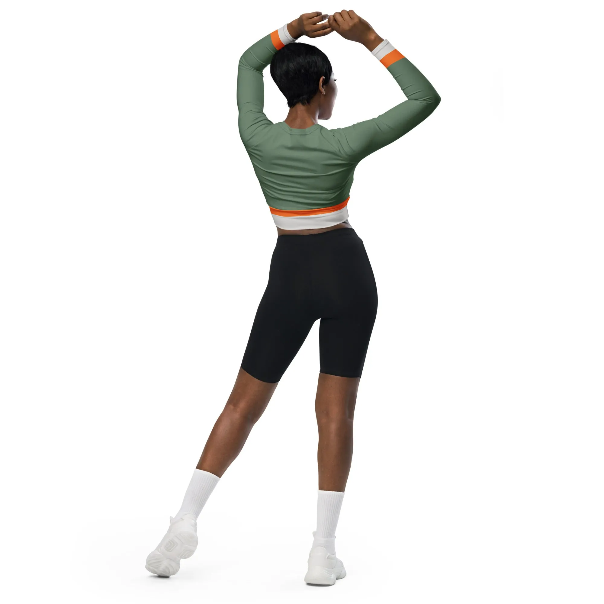 Eco-Friendly DTI Skater Recycled Long-Sleeve Crop Top