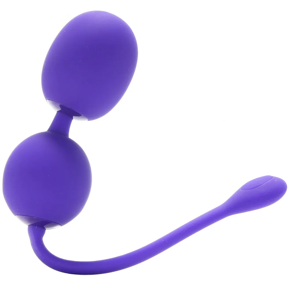 Dual Rechargeable Silicone Kegel Balls in Purple