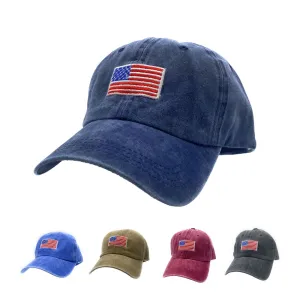 Empire Cove Washed USA Flag Cotton Baseball Dad Caps Patriotic Hats Vintage