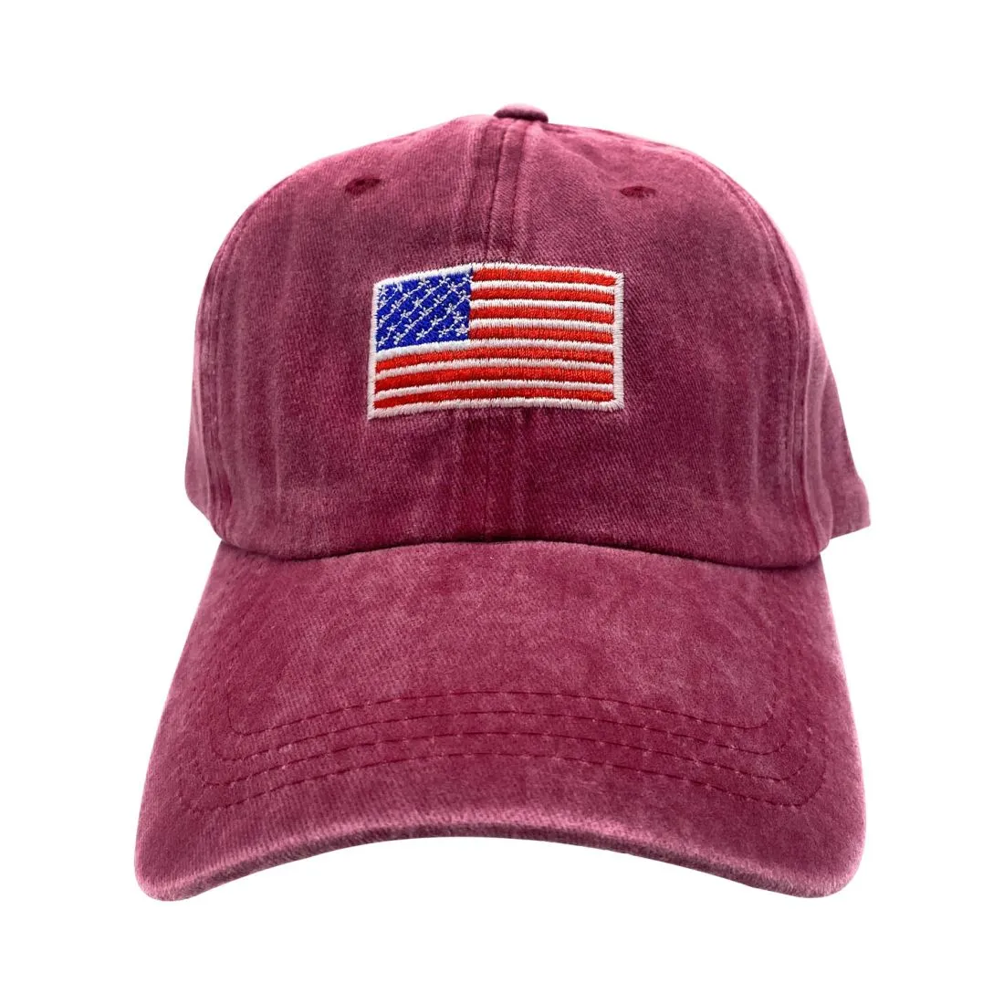 Empire Cove Washed USA Flag Cotton Baseball Dad Caps Patriotic Hats Vintage